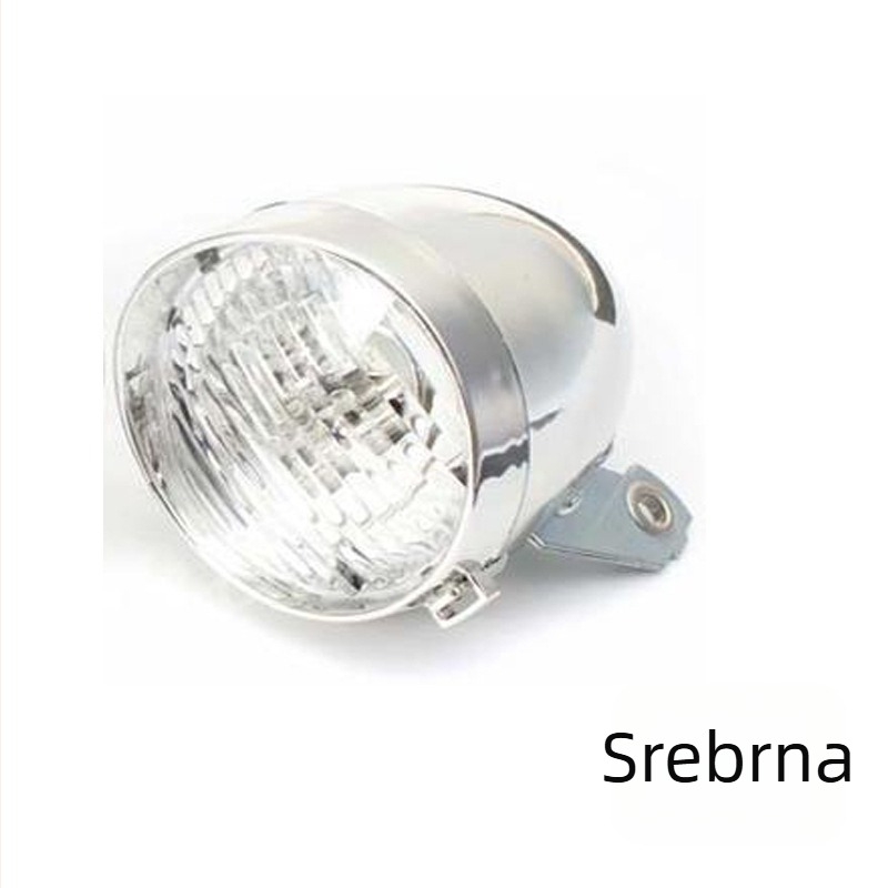 Prednje svjetlo za bicikl s 3 LED, napajano baterijom, retro dizajn za noćnu vožnju