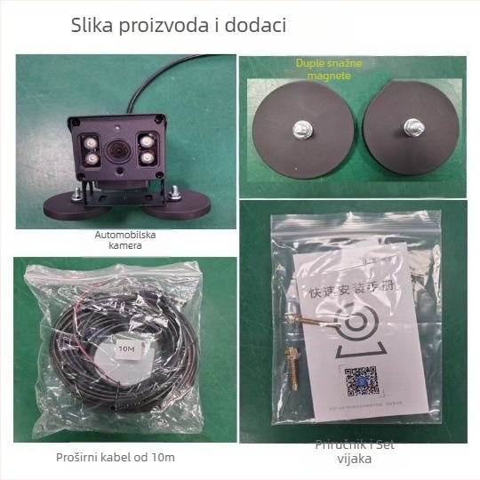 Bežična IP kamera za vozila s daljinskim nadzorom u realnom vremenu, 4G podrška, 3,6 mm objektiv, 0,01 lux, IR do 20 m, SNR >60 dB, DC12-24V, metalno kućište, unutarnja i vanjska uporaba