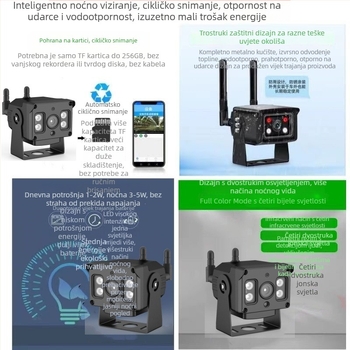 Bežična IP kamera za vozilo s praćenjem u realnom vremenu — 4G, 1440p, 3,6 mm objektiv, IR do 20 m, napajanje DC12-24V