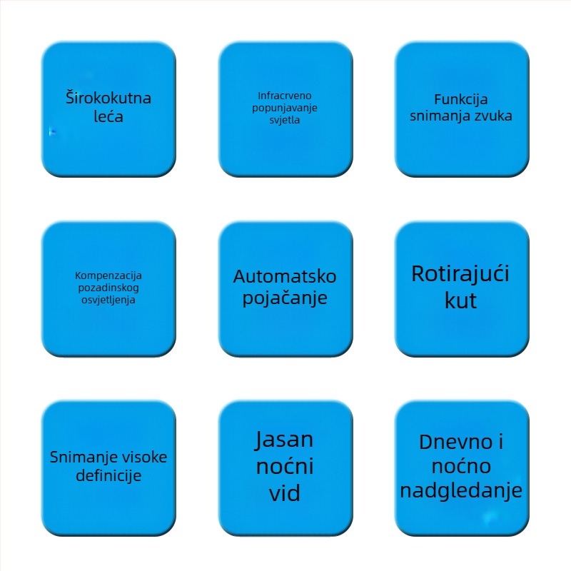 Dualna automobilska kamera prednja i stražnja s infracrvenim noćnim vidom i audio snimanjem, 1080P, 70° kut, 12V