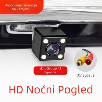 Kamera za stražnji prikaz automobila - vodootporna, 720P HD, noćni način, objektiv u stilu lotosa, LED svjetla 4/8.