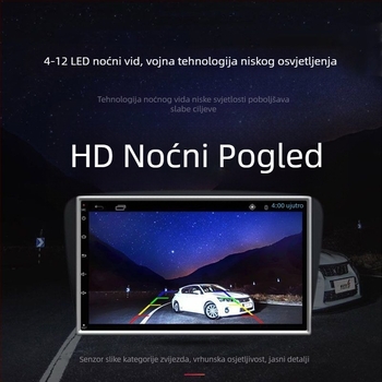 Kamera za stražnji prikaz automobila - vodootporna, 720P HD, noćni način, objektiv u stilu lotosa, LED svjetla 4/8.