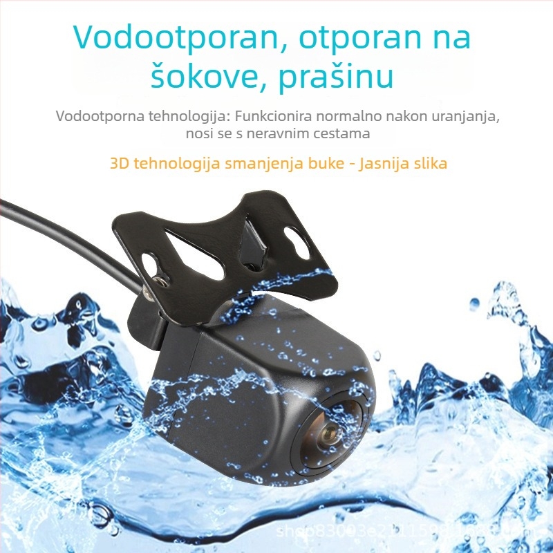 K92 Auto stražnja kamera – 12V, 170° kut gledanja, AHD+CCD video, rezolucija 1296, ABS kućište