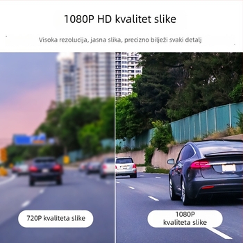 Automobilska kamera s prednjom i stražnjom kamerom — 1080P, noćni vid, 60fps, AHD video, kut gledanja 120°