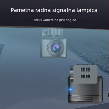 Automobilska kamera s prednjom i stražnjom kamerom — 1080P, noćni vid, 60fps, AHD video, kut gledanja 120°