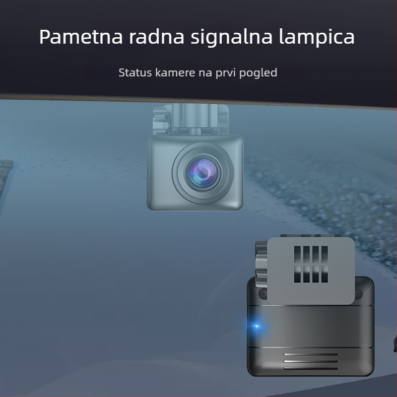 Automobilska kamera s prednjom i stražnjom kamerom — 1080P, noćni vid, 60fps, AHD video, kut gledanja 120°