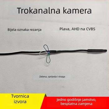Kamera za vožnju unazad automobila s ultra jasnim noćnim vidom, AHD 720P, 12V napajanje, 10° kut gledanja, GR78 model, slika u zrcalu