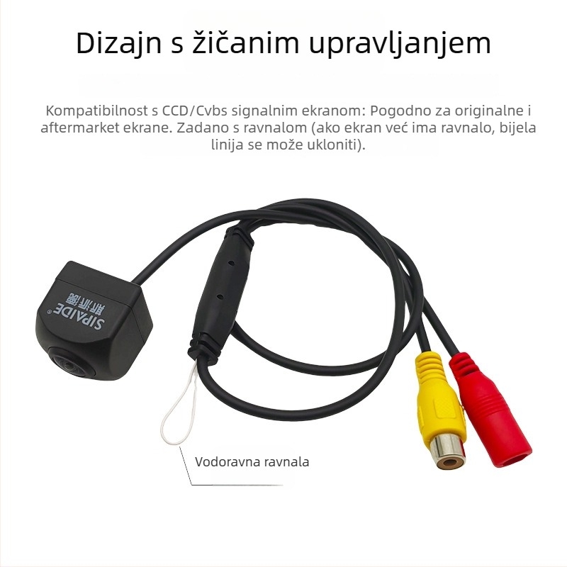 Kamera za vožnju unatrag - CCD Ultra HD, 140° kut gledanja, 12V, RCA sučelje