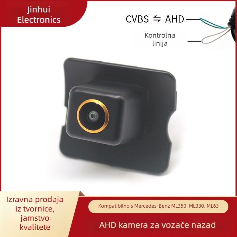 Mercedes-Benz ML stražnja kamera, podesiva 170°, 12V, AV video signal, model JH-2024081003, težina 200 g