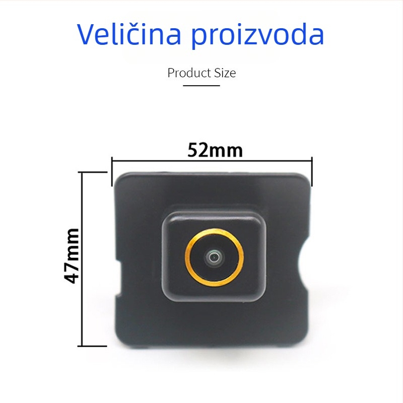 Mercedes-Benz ML stražnja kamera, podesiva 170°, 12V, AV video signal, model JH-2024081003, težina 200 g