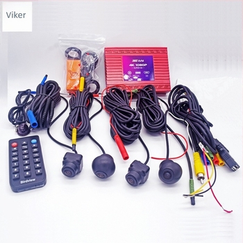 360° panoramska automobilska kamera, vodootporna, HD 720/1080P, 170° kut, 12V napajanje