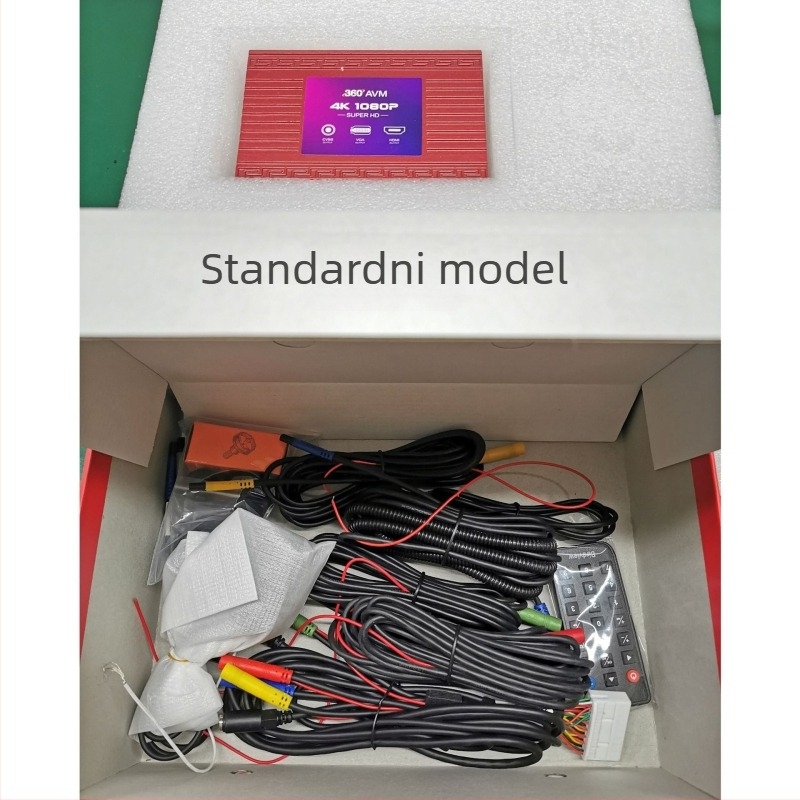 360° panoramska automobilska kamera, vodootporna, HD 720/1080P, 170° kut, 12V napajanje