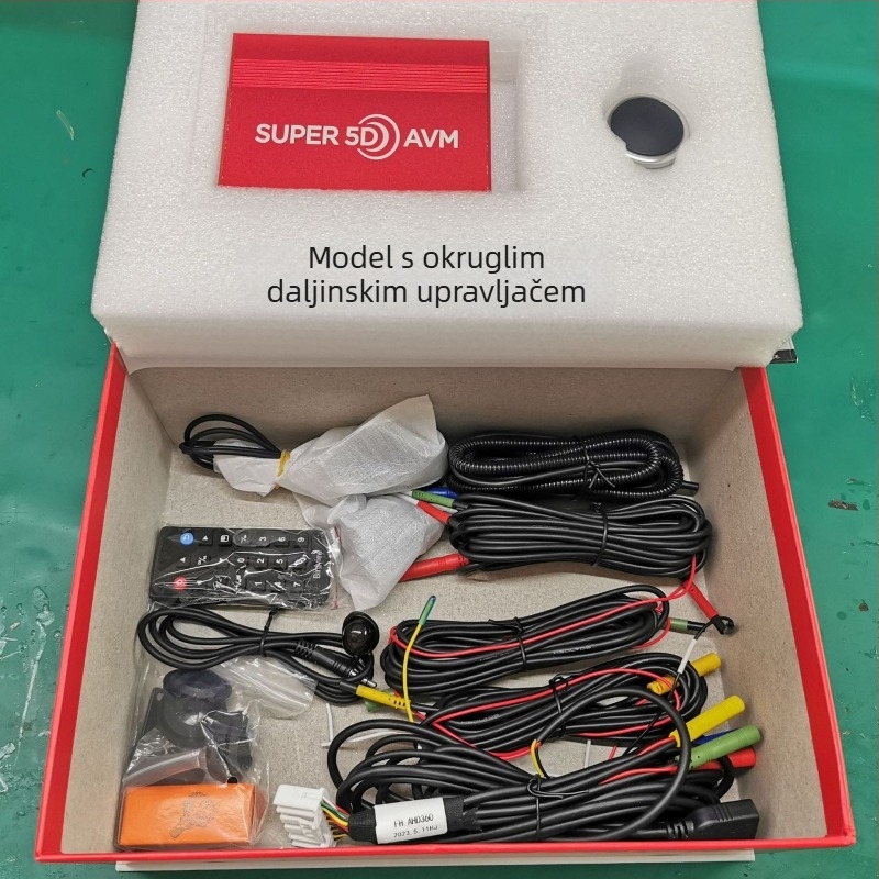 360° panoramska automobilska kamera, vodootporna, HD 720/1080P, 170° kut, 12V napajanje