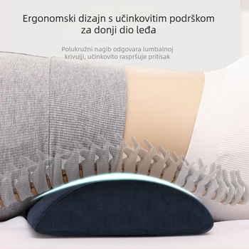 Cilindrični jastuk od memorijske pjene sa platnenim navlakom, moderan minimalistički dizajn