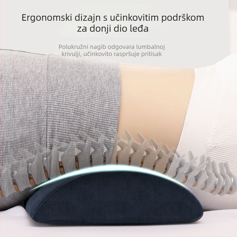 Cilindrični jastuk od memorijske pjene sa platnenim navlakom, moderan minimalistički dizajn