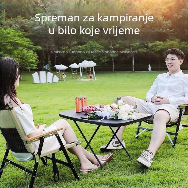 Automobilski sklopivi prijenosni stol — konstrukcija od metala/plastike/drva, ugrađena instalacija, funkcija pohrane