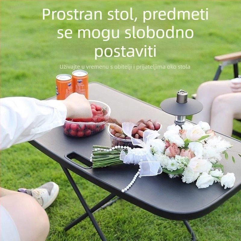 Automobilski sklopivi prijenosni stol — konstrukcija od metala/plastike/drva, ugrađena instalacija, funkcija pohrane