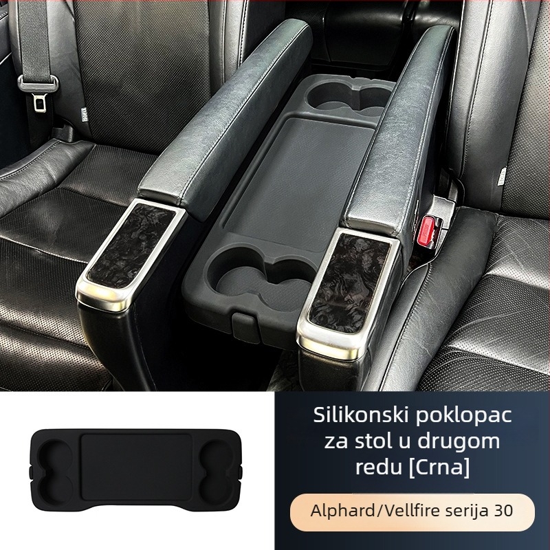 Silikonska ploča za stol u drugom redu Toyota Alphard 30 serija, držač čaše, automobilski dodaci
