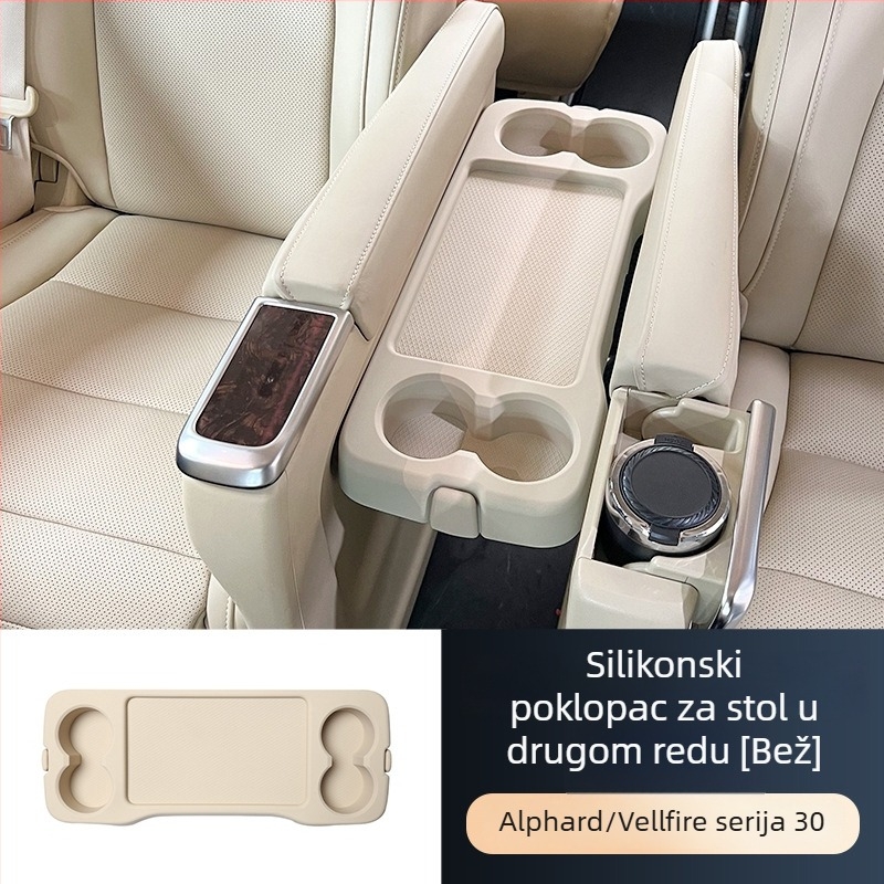 Silikonska ploča za stol u drugom redu Toyota Alphard 30 serija, držač čaše, automobilski dodaci
