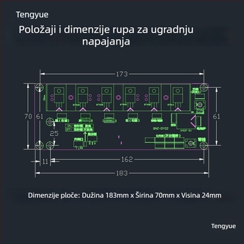 Univerzalna kontrolna ploča za grijanje stolova i električne grijalice – dio za popravak matične ploče računala, broj dijela 994518540513, područje 51–100 m², pogodno za ugradnju u vozilo