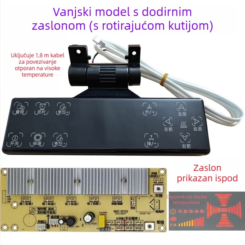 Univerzalna kontrolna ploča za grijanje stolova i električne grijalice – dio za popravak matične ploče računala, broj dijela 994518540513, područje 51–100 m², pogodno za ugradnju u vozilo