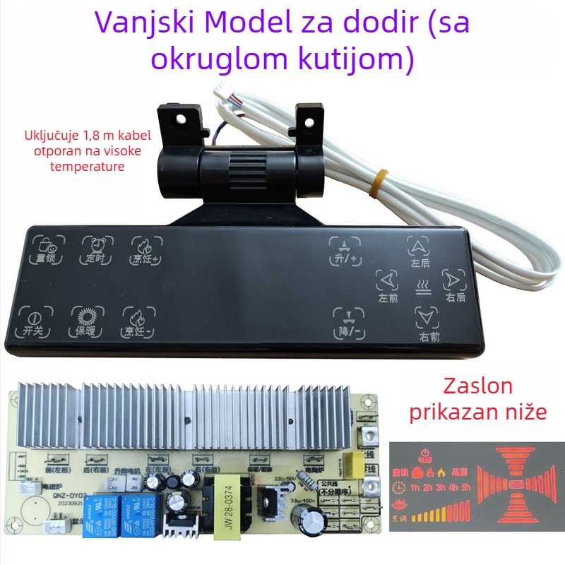 Univerzalna kontrolna ploča za grijanje stolova i električne grijalice – dio za popravak matične ploče računala, broj dijela 994518540513, područje 51–100 m², pogodno za ugradnju u vozilo