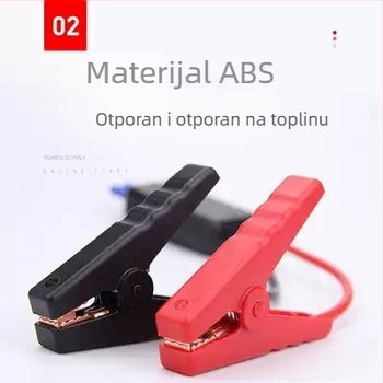 Klemne za nužno pokretanje automobila, 12V, 5-portne, protiv alarma, s inteligentnim kabelima