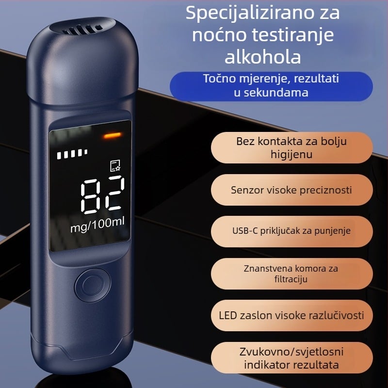 Rongguanda ABS dahometar, tip puhač, za otkrivanje vožnje pod utjecajem alkohola, visoka preciznost