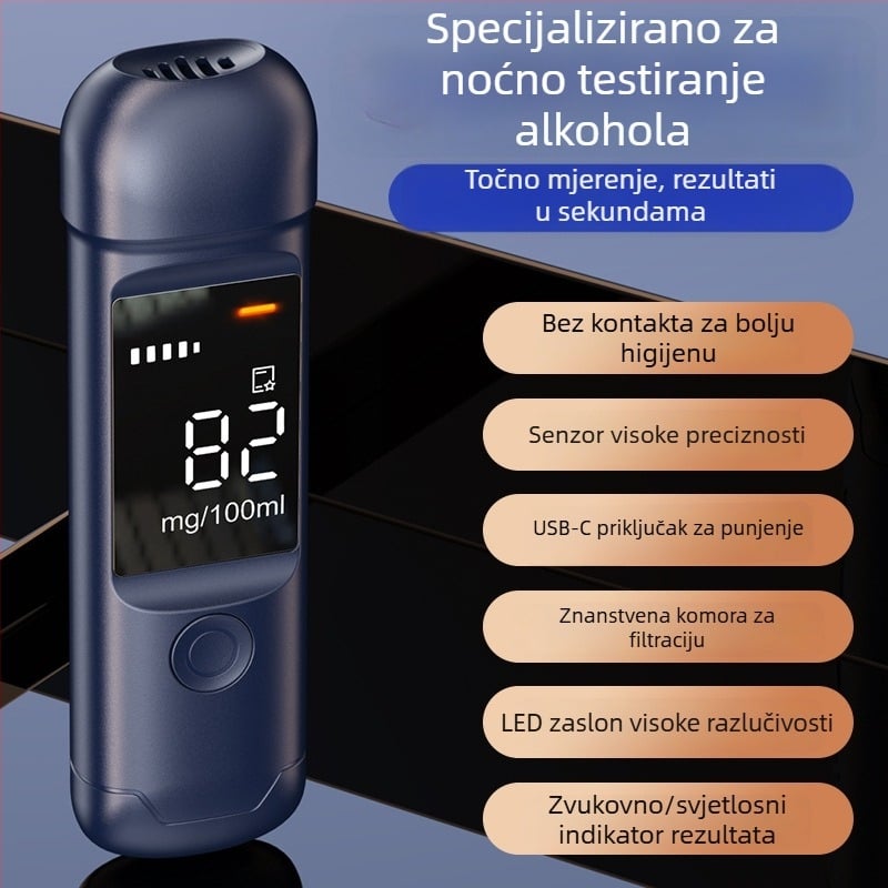 Rongguanda ABS dahometar, tip puhač, za otkrivanje vožnje pod utjecajem alkohola, visoka preciznost