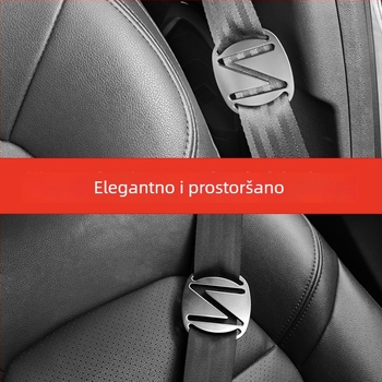 Kasisi Nastavak sigurnosnog pojasa za dječje autosjedalice, od cinkovog legura, s mehanizmom zaključavanja — bez oštrih rubova, zaštita od gušenja, prilagodljivo logo