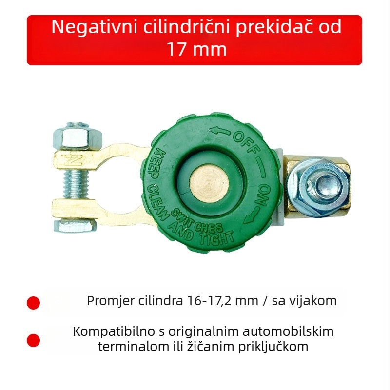 Glavni prekidač napajanja za auto/truck, funkcija isključivanja baterije, kućište od cinkovog legura, Hong shengxiang