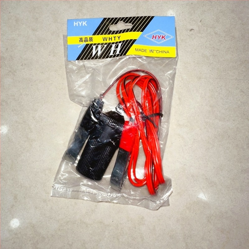 Kabel s klemama za automobilsku bateriju, duljina 1,35 m, bakar-željezo konstrukcija, napajanje baterijom