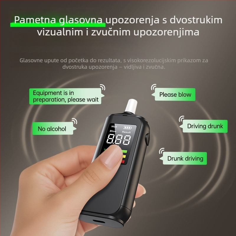 Elektrohemijski dah tester alkohola visoke preciznosti - bezkontaktno mjerenje