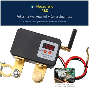 Prekidač napajanja baterije automobila s bežičnim daljinskim upravljačem za 12V motor, mehanički stil, domet oko 30 m