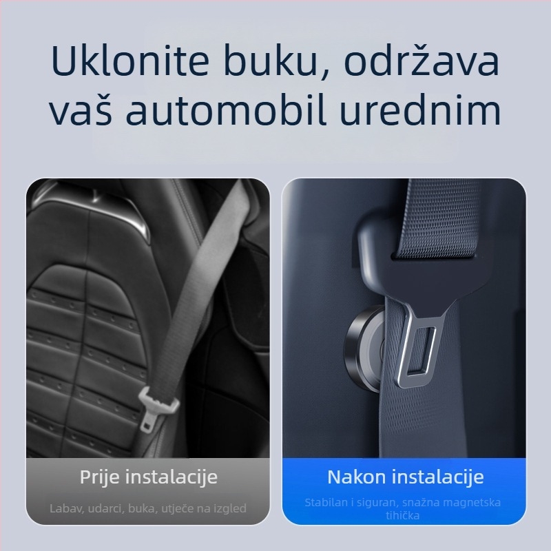 Stabilizator držača sigurnosnog pojasa za auto — univerzalni, bez bušenja, protiv vibracija (Brand: Jun Chang; Podrijetlo: Zhejiang; Prilagodba: Da)