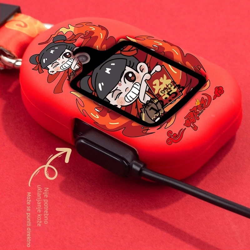 Nosač za Huawei Kids Watch s silikonskim remenom, kopča s jednim petljom, prilagođene veličine sučelja, uključuje perlat torbicu