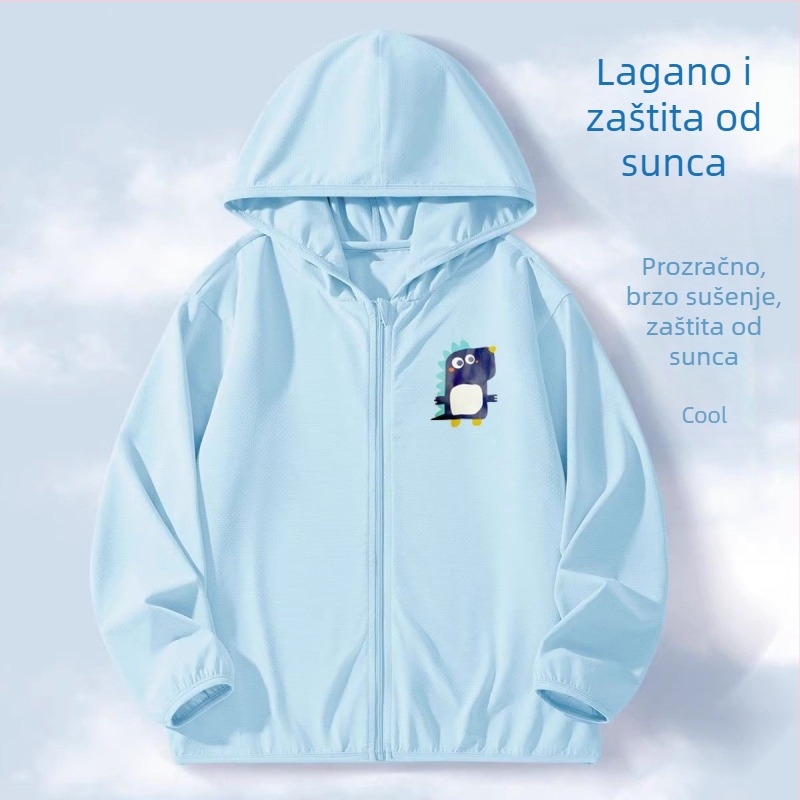Dječja jakna za zaštitu od sunca, prozračna lagana vanjska odjeća, UV zaštita, Ice Silk tkanina, za dječake i djevojčice, set roditelj-dijete, ljeto