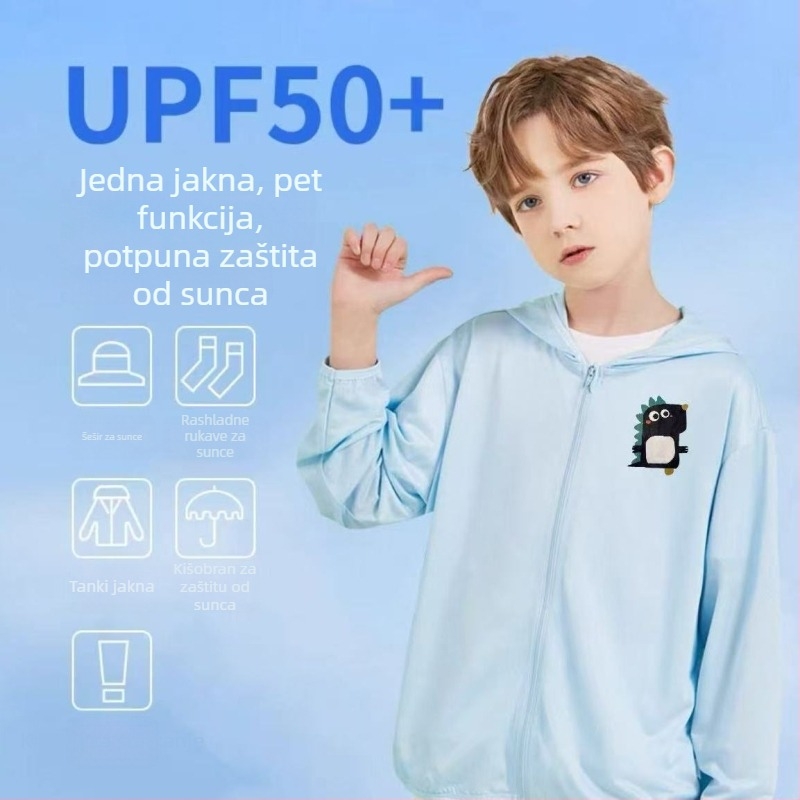 Dječja jakna za zaštitu od sunca, prozračna lagana vanjska odjeća, UV zaštita, Ice Silk tkanina, za dječake i djevojčice, set roditelj-dijete, ljeto