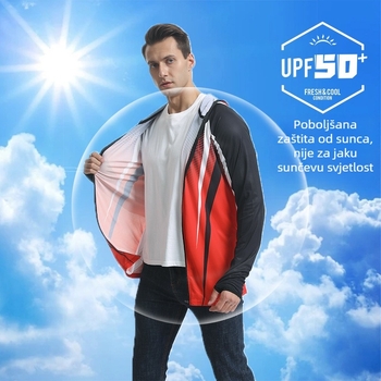 Muški komplet za ribolovnu zaštitu od sunca — Ice Silk, prozračan, brzo se suši, protiv komaraca, vanjska vjetrovka za ljeto
