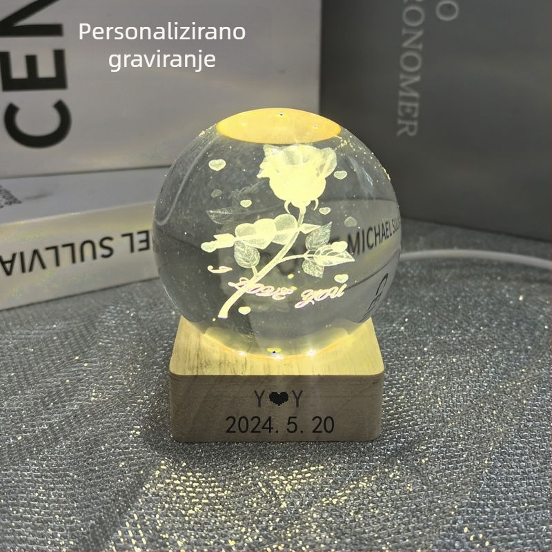 LED noćna svjetiljka - ukras s dizajnom inspiriranim noktima - Brand Unique