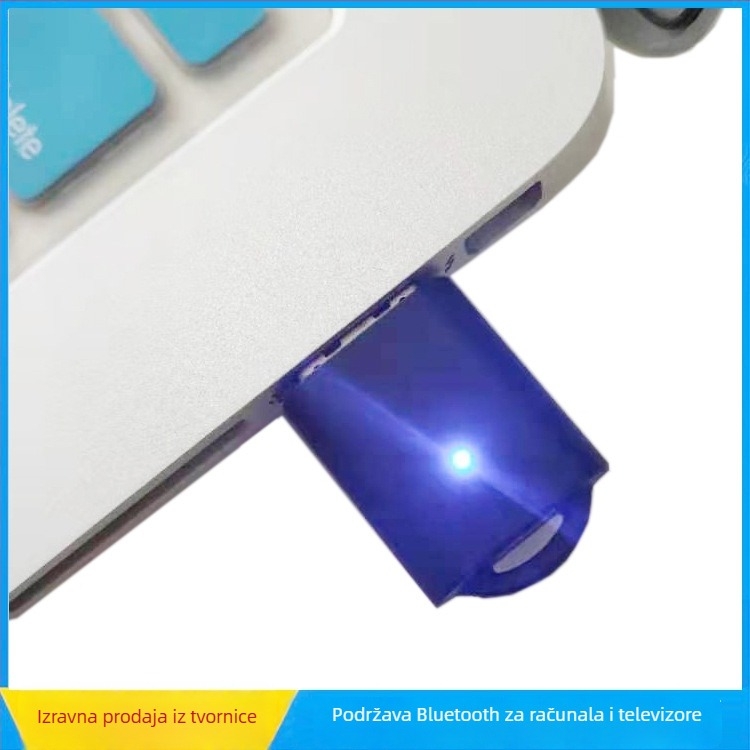 BT-90 USB Bluetooth odašiljač, verzija 5.0, Plug‑and‑Play, multipoint za 2 uređaja, domet 10 m