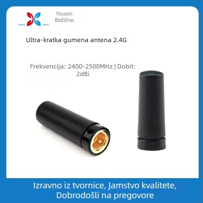 2.4G vanjska SMA omni-direkcijska antena za WiFi i Bluetooth modul, vodootporna, VSWR ≤ 1.5