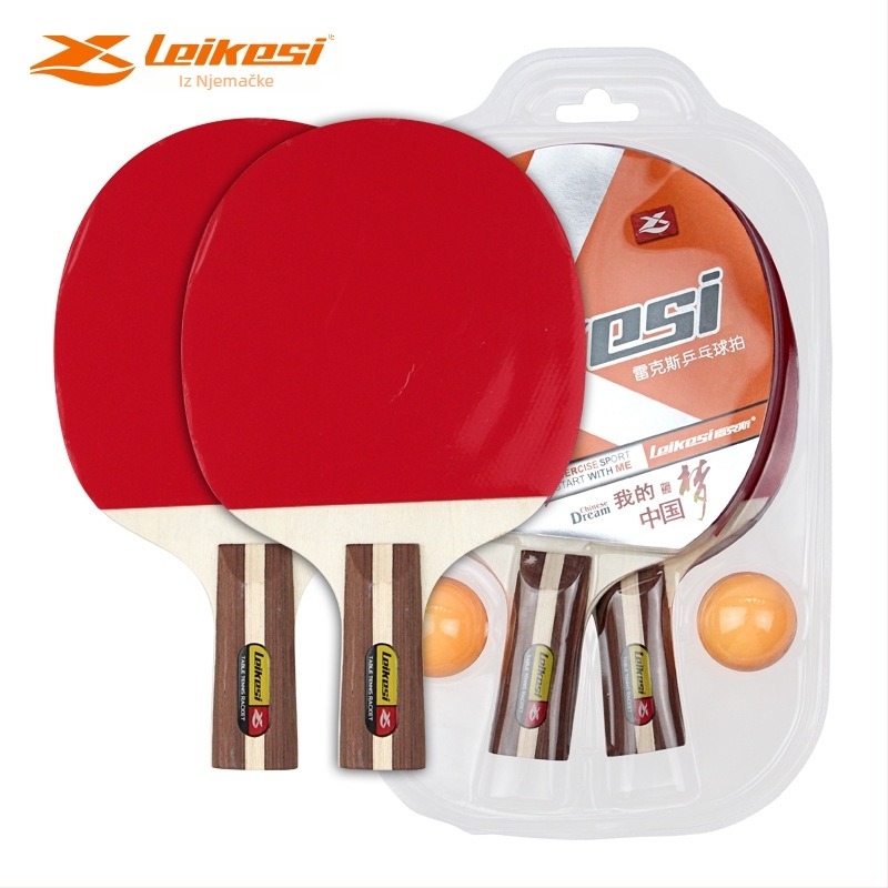 Rex LKS-2122 reketa za stolni tenis s poplar bazom, gumom s reverznim ljepilom, pravim držanjem