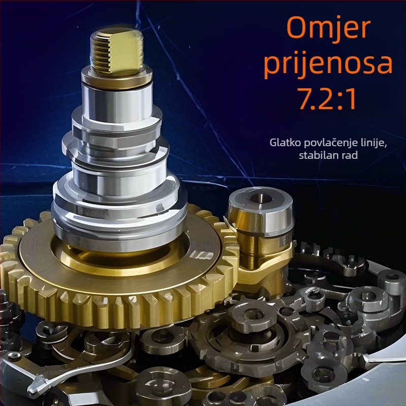 Water Drop Wheel štap za ribolov s metalnim držačem užeta, anti-eksplozivna žica Metal Master, ovlaštena privatna marka