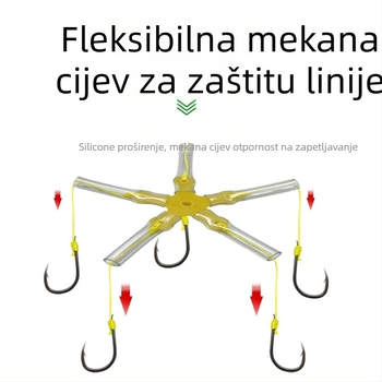 Set udica za riječnu ribolov – dizajn protiv dna, četvrtasti udice za mamac za šarana i velikog šarana, 8–15 udica po setu, kutija 500 kom