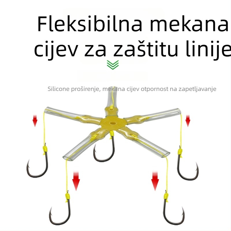 Set udica za riječnu ribolov – dizajn protiv dna, četvrtasti udice za mamac za šarana i velikog šarana, 8–15 udica po setu, kutija 500 kom