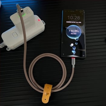 RGB osvijetljivi kabel za podatke od tečnog silikona, 5,0 mm, 100W brzo punjenje, kompatibilan s Huawei iPhone 15/16