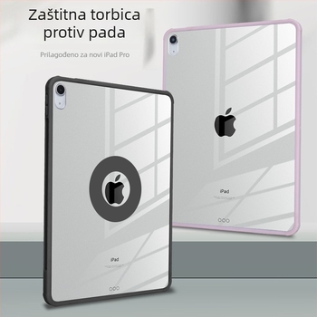 Prozirna PC futrola za iPad (2024 Air 10.9, Pro 11, 10.2) – mat završetak, magnetska zatvarač, otporna na padove