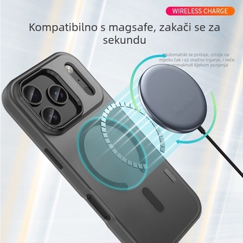 Kućište za iPhone 17, otporno na padove, otiske prstiju, matirani TPU, magnetsko pričvršćivanje (TPU, mat završetak, magnetsko pričvršćivanje, otporno na padove, otiske prstiju)