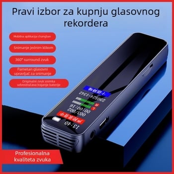 Snimačka olovka, 30 sati snimanja, TF kartica, boja zaslona, USB 2.0, dva mikrofona